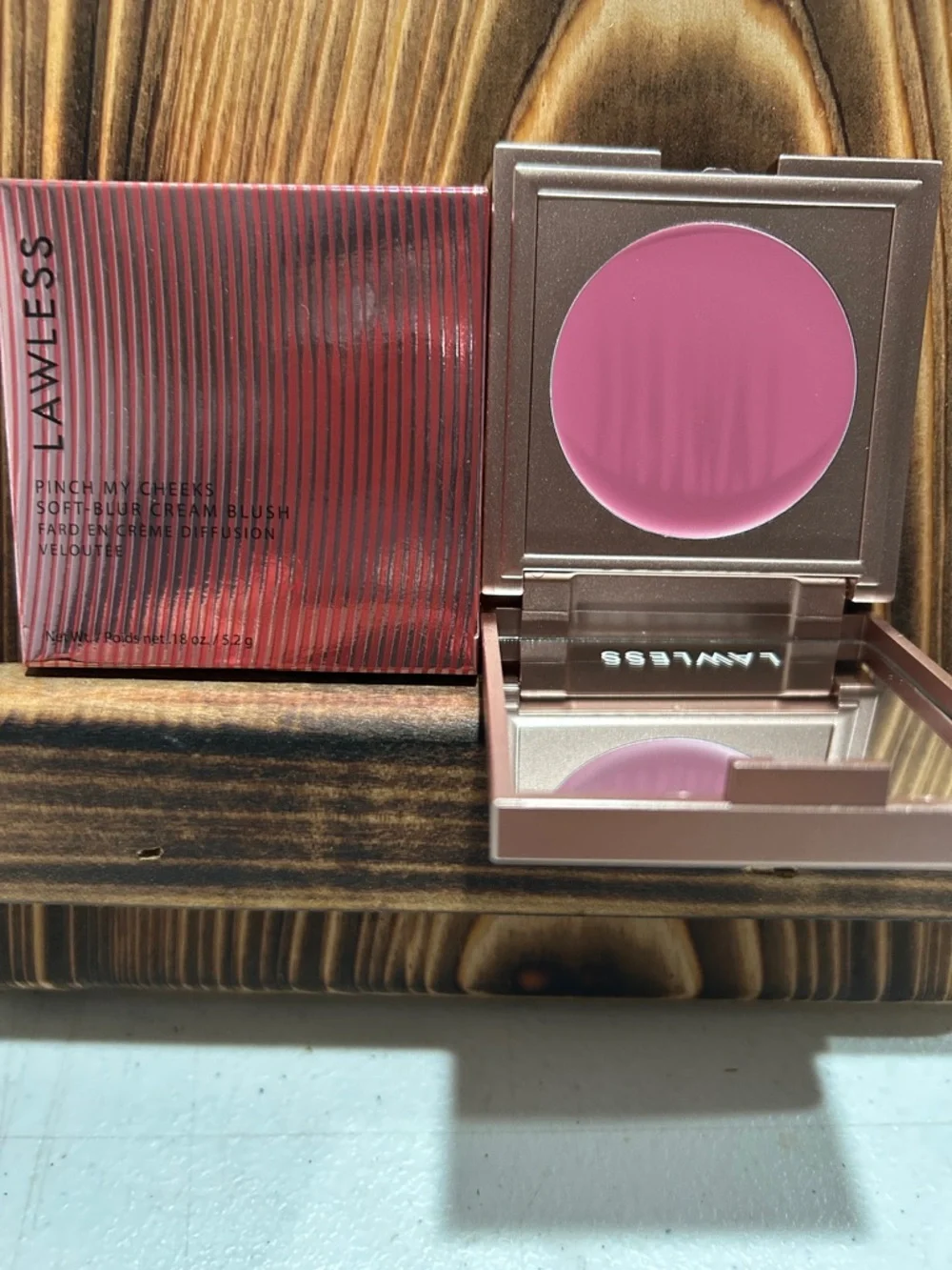 LAWLESS Pinch My Cheeks Cream Blush — Bright Pink